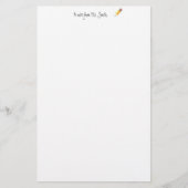 静止している先生 便箋 (正面)