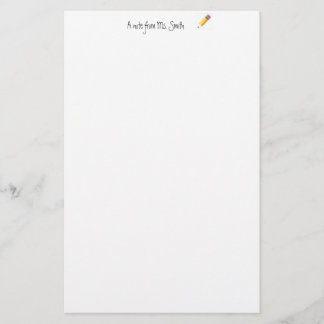 静止している先生 便箋