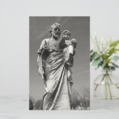 静止している子供を持つセントジョーゼフ 便箋 (スタンド正面)