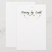 静止している私の士官候補生を恋しく思います 便箋 (正面/裏面)