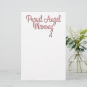 静止している誇り高い天使のお母さん 便箋 (スタンド正面)