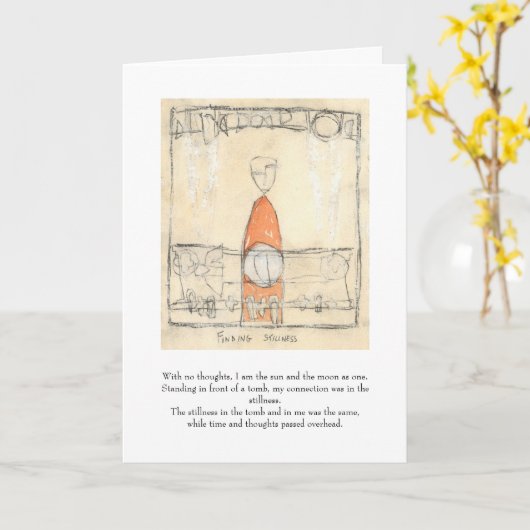 静止を見つける カード (黄色い花)