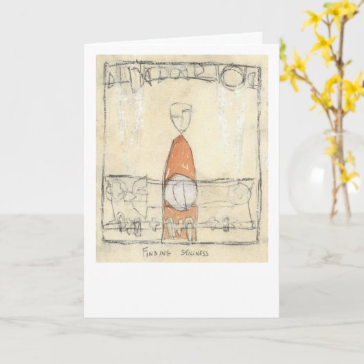 静止を見つける カード (黄色い花)