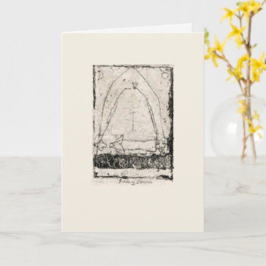 静止を見つける カード (黄色い花)