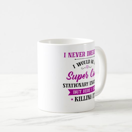 静止エンジニアの夢の仕事がそれを殺す コーヒーマグカップ (正面右)