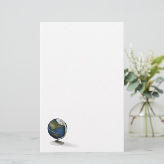 静止グローブ 便箋 (スタンド正面)