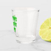 静止ゾンビ顔 – 面白いハロウィーン2022 ショットグラス (右)