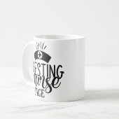 静止ナース顔 コーヒーマグカップ (正面左)