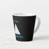 静止ロボットの凝視 – ラテマグカップ カフェラテマグ (右アングル)