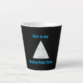 静止ロボットの凝視 – ラテマグカップ カフェラテマグ (正面)