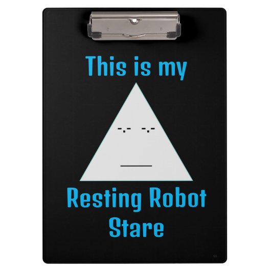 静止ロボットの視線 – クリップボード (正面)