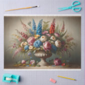 静止寿命ヴィンテージフローラの切り離し 薄葉紙 (クラフト)