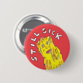 静止病慢性疾患認識度キーリング 缶バッジ (正面&裏面)