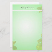 静止結婚性。黄色のチューリップ花 便箋 (正面/裏面)