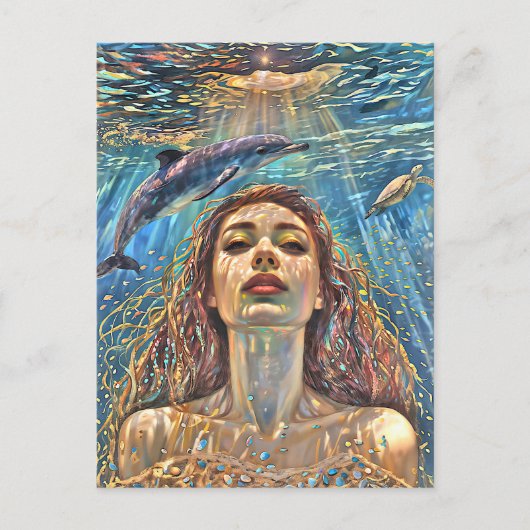 静水の下の「ネレナ」 ポストカード (正面)