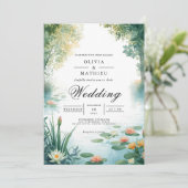 静水プールの花嫁 招待状 (スタンド正面)