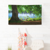 静水旗の横に 横断幕 (インサイチュ)