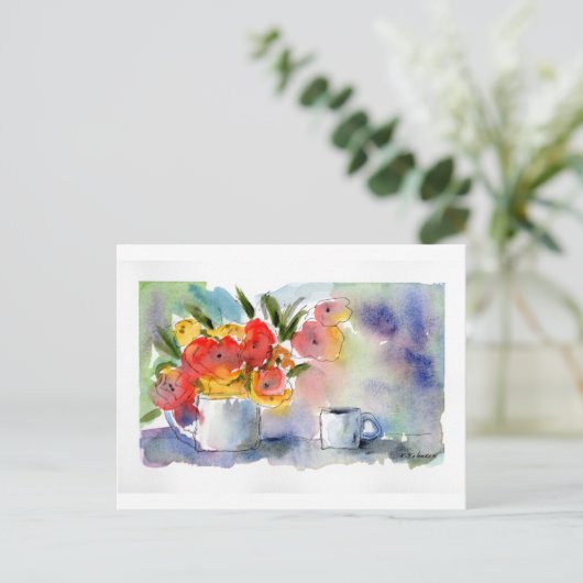 静水色はがき ポストカード (スタンド正面)