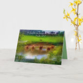 静水 カード (黄色い花)