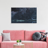 静水（冬/夜） キャンバスプリント (インサイチュ (リビング))