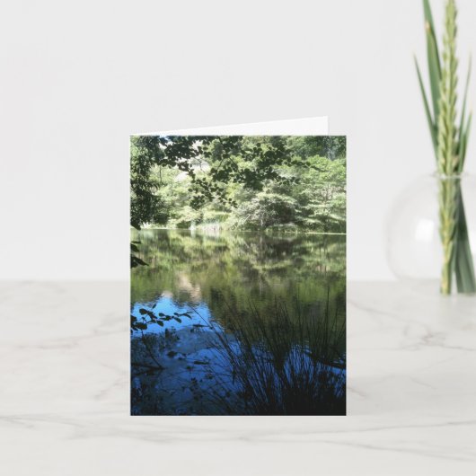 静湖のパーソナライズされたグリーティングカード カード (正面)