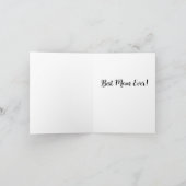 静湖のパーソナライズされたグリーティングカード カード (内部)