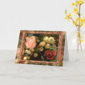 静物カスタマイズの カード (黄色い花)