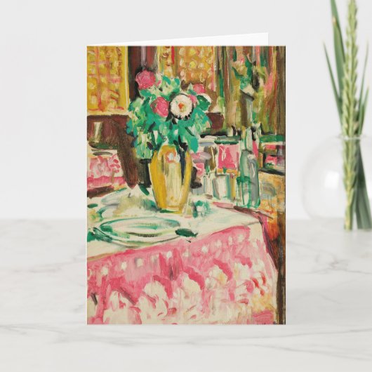 静物付きバラ | ジョージ・レスリー・ハンター カード (正面)