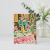 静物付きバラ | ジョージ・レスリー・ハンター ポストカード (スタンド正面)