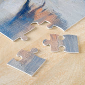 静物時代の印象派の猫の油絵 ジグソーパズル (側面)