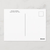 静物枕フラワーズマ威厳があるーク葉書 ポストカード (裏面)