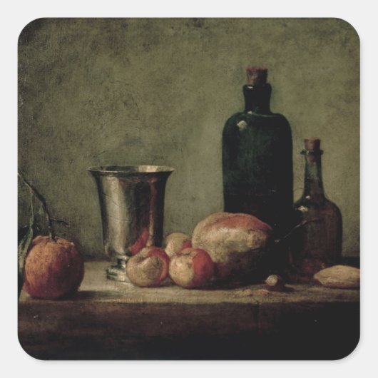 静物生活 スクエアシール (正面)