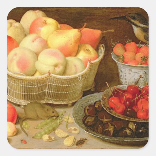 静物生活 スクエアシール (正面)