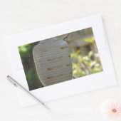 静物生活 長方形シール (封筒)