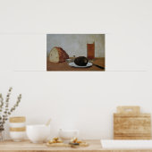 静物用ビールと大根 – Albert Anker ポスター (キッチン)