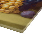 静物画のフルーツか装飾的なガラスまな板 カッティングボード (角)