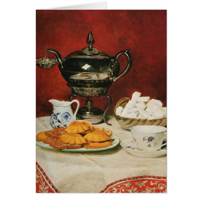 静物画の茶および溶けるロール-アルバートアンケル (正面)