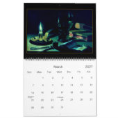 静物画アートのヴィンテージカレンダー 14枚 2 カレンダー (3月 2027)