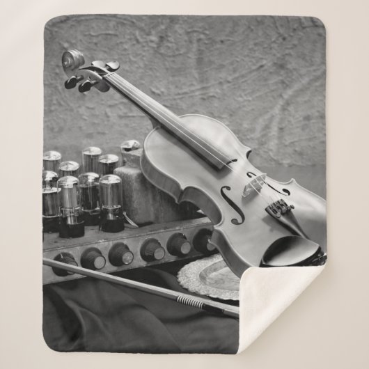 静物画素晴らしミュージシャンテクノ シェルパブランケット (正面)