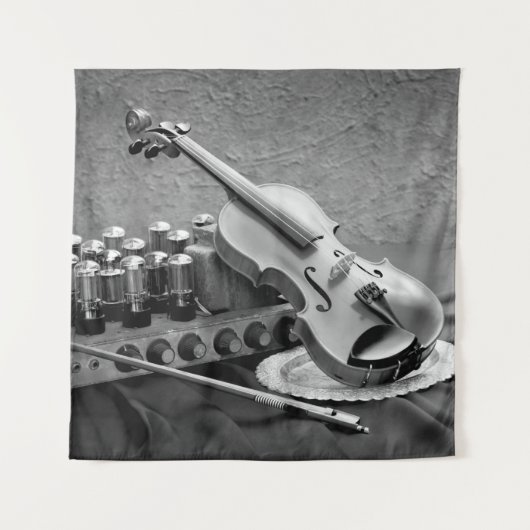 静物画素晴らしミュージシャンテクノ タペストリー (正面)