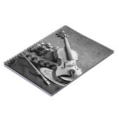 静物画素晴らし像写真ミュージシャンテクノ ノートブック (左側)