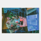 静物画（せいぶつが） 開いた窓の前 by フアン・グリス ラッピングペーパーシート (正面2)