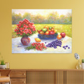 静物画(オリジナル油彩画) キャンバスプリント (インサイチュ (リビング))