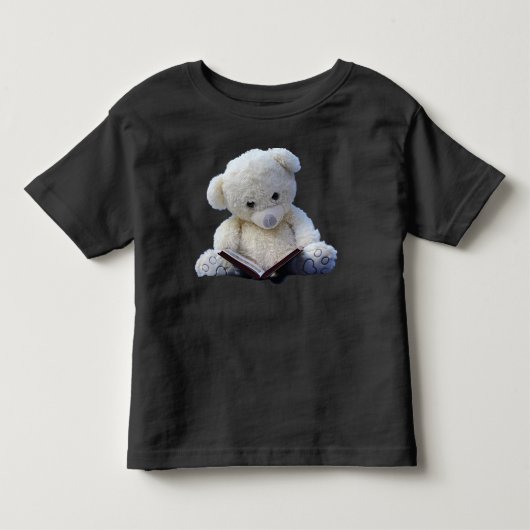 静物画 テディ 白 トドラーTシャツ (正面)