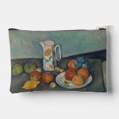 静物画、テーブル上のミルクジャグと果物、セザンヌ アクセサリーポーチ (裏面)
