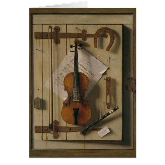 静物画、バイオリンおよび音楽 (正面)
