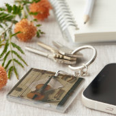 静物画、バイオリンおよび音楽 キーホルダー (正面右)