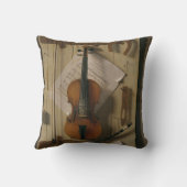 静物画、バイオリンおよび音楽 クッション (裏面)