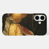 静物画：パン、タルト、ハム、ジュゼッペ・レッコ Case-Mate iPhoneケース (裏面 (横))