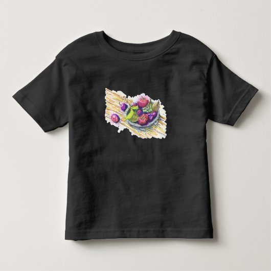 静物画 フルーツ トドラーTシャツ (正面)